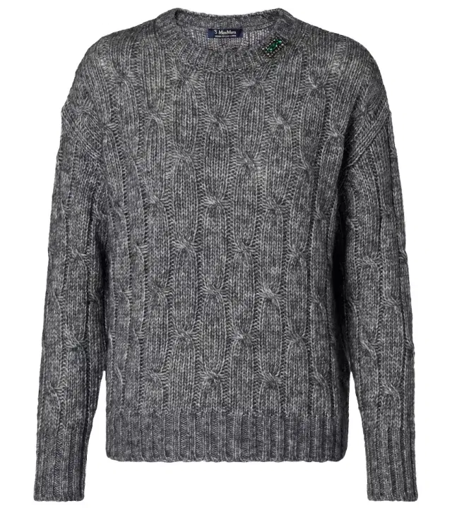 'S Max Mara Cotton, alpaca, and wool sweater
