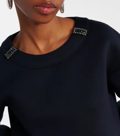 'S Max Mara Embellished jersey sweatshirt | Thumbnail 3