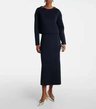 'S Max Mara Embellished jersey sweatshirt | Thumbnail 4