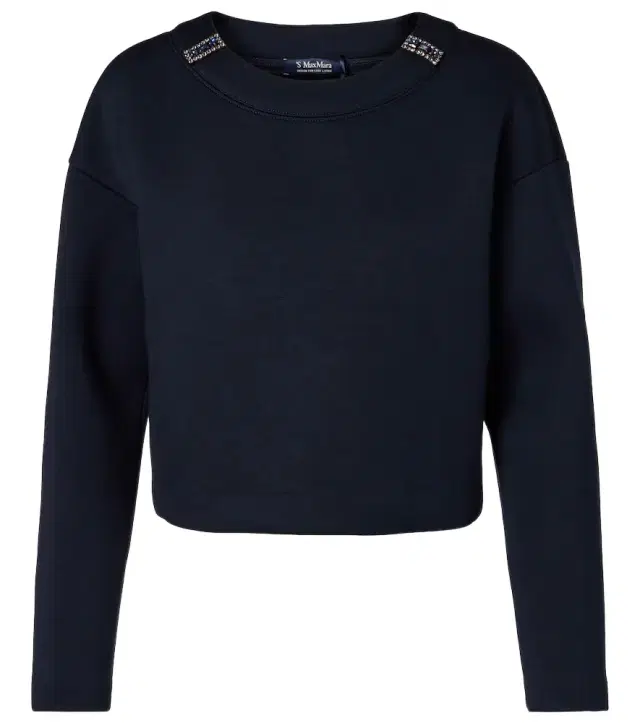 'S Max Mara Embellished jersey sweatshirt
