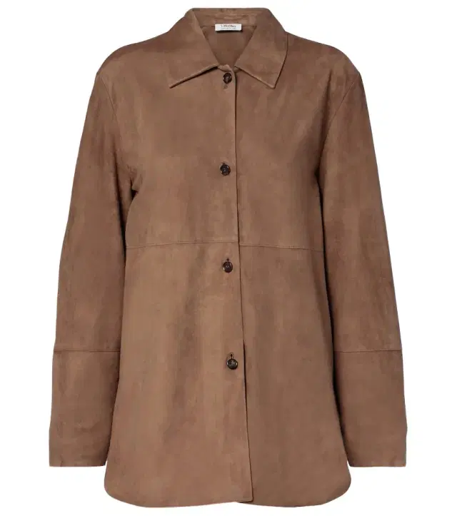'S Max Mara Estate suede overshirt