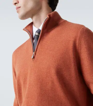 Brunello Cucinelli Cashmere half-zip sweater | Thumbnail 2 Brunello Cucinelli Cashmere half-zip sweater | Thumbnail 2