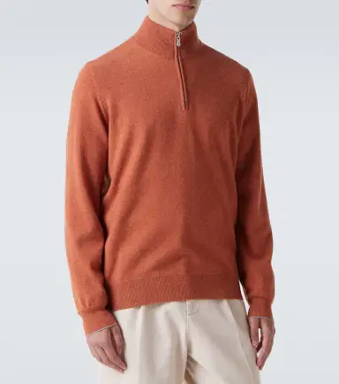 Brunello Cucinelli Cashmere half-zip sweater | Thumbnail 4 Brunello Cucinelli Cashmere half-zip sweater | Thumbnail 4