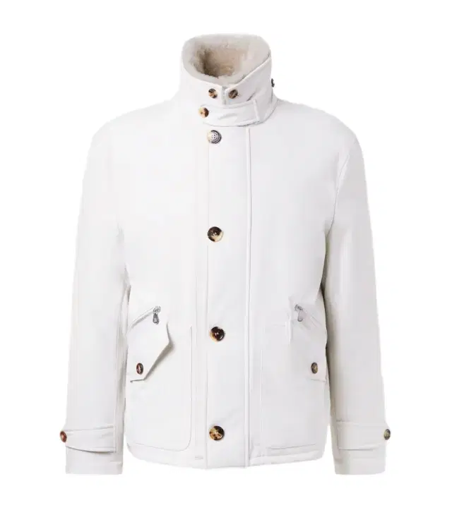 Brunello Cucinelli Shearling-lined jacket