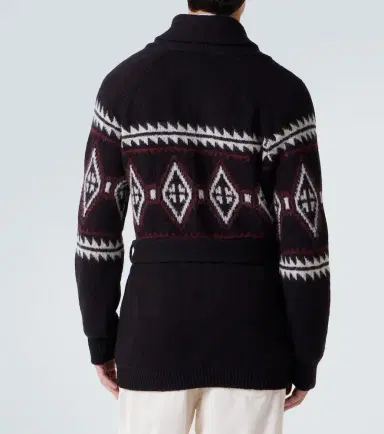 Brunello Cucinelli Jacquard wool, silk, and cashmere cardigan | Thumbnail 5 Brunello Cucinelli Jacquard wool, silk, and cashmere cardigan | Thumbnail 5