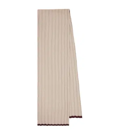 Brunello Cucinelli Ribbed-knit cashmere scarf | Thumbnail 1