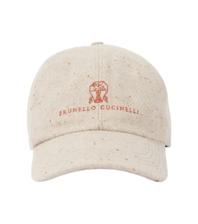 Brunello Cucinelli Herringbone wool and cashmere baseball cap