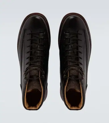 Brunello Cucinelli Leather lace-up boots | Thumbnail 2