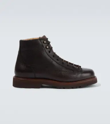 Brunello Cucinelli Leather lace-up boots | Thumbnail 5