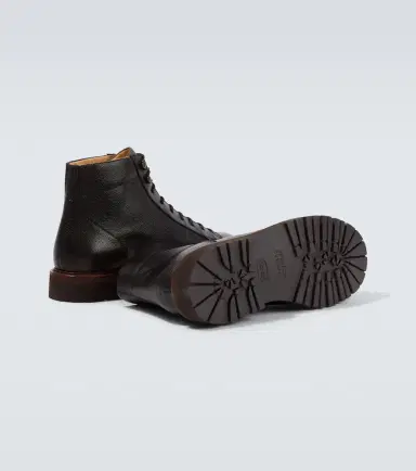 Brunello Cucinelli Leather lace-up boots | Thumbnail 6