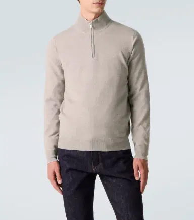 Brunello Cucinelli Cashmere half-zip sweater | Thumbnail 2