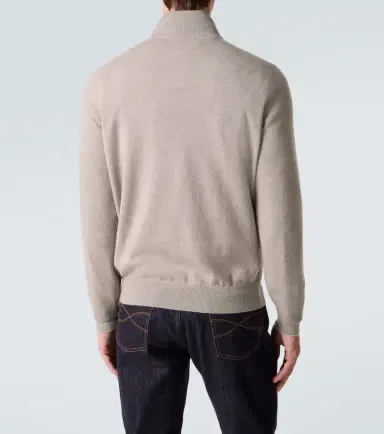 Brunello Cucinelli Cashmere half-zip sweater | Thumbnail 3