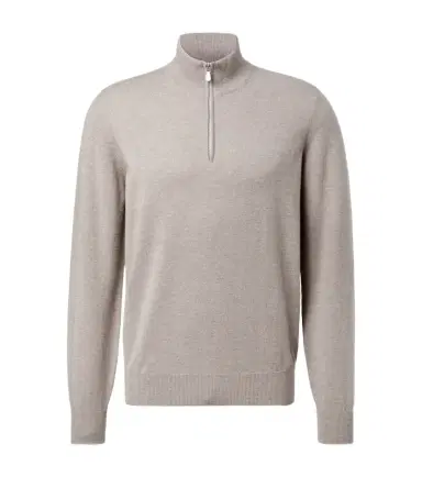 Brunello Cucinelli Cashmere half-zip sweater | Thumbnail 1