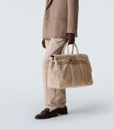 Brunello Cucinelli Suede duffel bag | Thumbnail 7 Brunello Cucinelli Suede duffel bag | Thumbnail 7