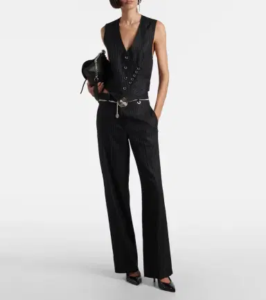 Isabel Marant Nicky pinstripe wool-blend vest | Thumbnail 3