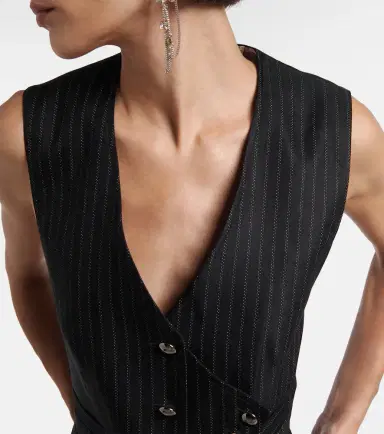 Isabel Marant Nicky pinstripe wool-blend vest | Thumbnail 4