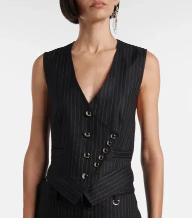 Isabel Marant Nicky pinstripe wool-blend vest | Thumbnail 6