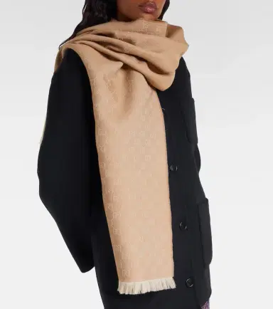 Gucci GG wool jacquard scarf | Thumbnail 4