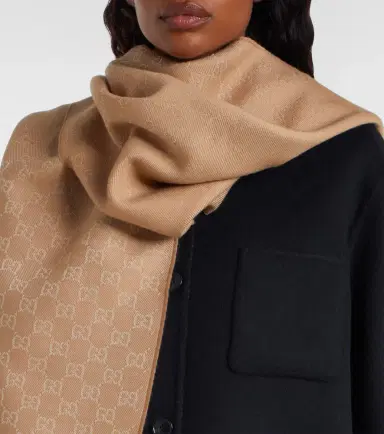 Gucci GG wool jacquard scarf | Thumbnail 5