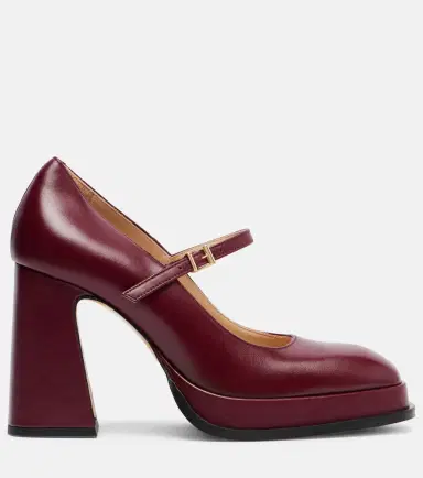 Souliers Martinez Casilda leather Mary Jane pumps | Thumbnail 4 Souliers Martinez Casilda leather Mary Jane pumps | Thumbnail 4