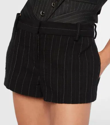 Isabel Marant Melody pinstripe cotton and wool shorts | Thumbnail 4 Isabel Marant Melody pinstripe cotton and wool shorts | Thumbnail 4