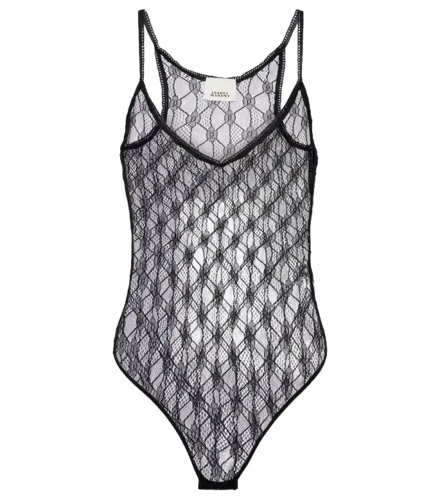 Isabel Marant Mildy sheer lace bodysuit