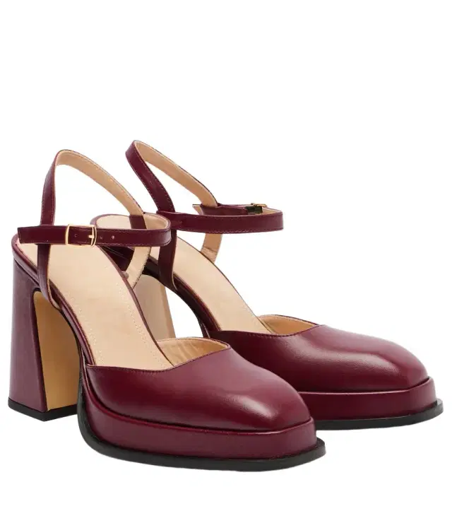 Souliers Martinez Malasana 95 leather slingback pumps