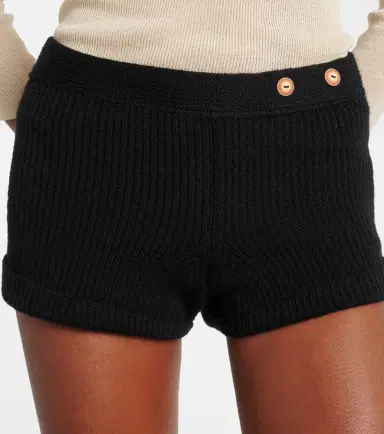 Isabel Marant Diha knitted wool-blend shorts | Thumbnail 2