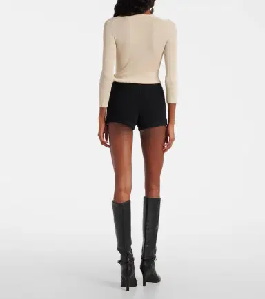 Isabel Marant Diha knitted wool-blend shorts | Thumbnail 4