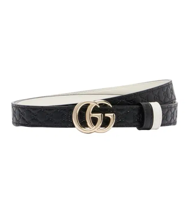 Double G reversible leather belt