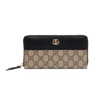 Gucci GG Marmont leather-trimmed wallet | Thumbnail 1 Gucci GG Marmont leather-trimmed wallet | Thumbnail 1