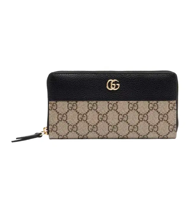 Gucci GG Marmont leather-trimmed wallet