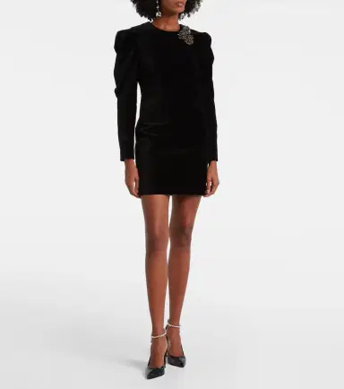 Isabel Marant Danee embellished velvet minidress | Thumbnail 2