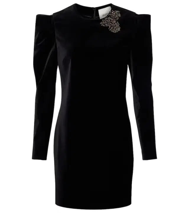 Isabel Marant Danee embellished velvet minidress