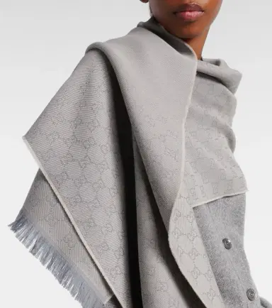 Gucci GG jacquard wool scarf | Thumbnail 4