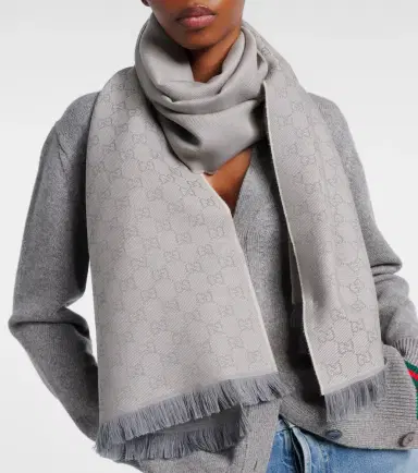 Gucci GG jacquard wool scarf | Thumbnail 5