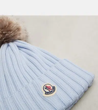 Moncler Ribbed-knit virgin wool beanie | Thumbnail 2