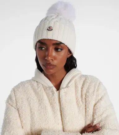Moncler Cable-knit wool and cashmere beanie | Thumbnail 4 Moncler Cable-knit wool and cashmere beanie | Thumbnail 4