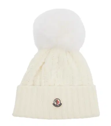 Moncler Cable-knit wool and cashmere beanie | Thumbnail 1 Moncler Cable-knit wool and cashmere beanie | Thumbnail 1