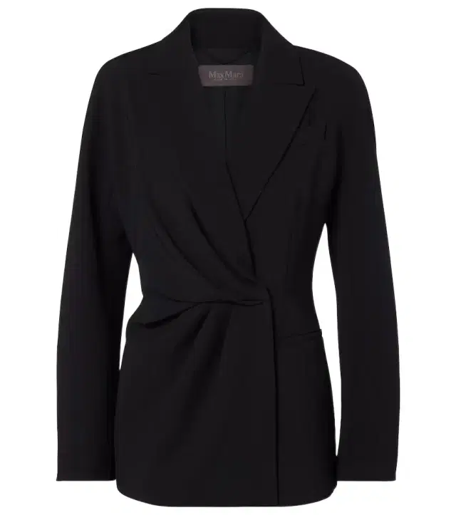 Max Mara Draped cady wrap jacket