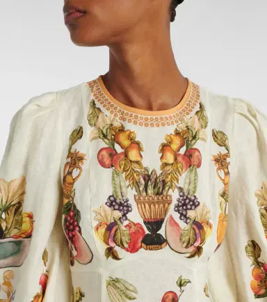 Alemais Alémais Mercado printed linen midi dress | Thumbnail 2