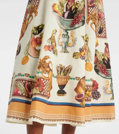 Alemais Alémais Mercado printed linen midi dress | Thumbnail 5