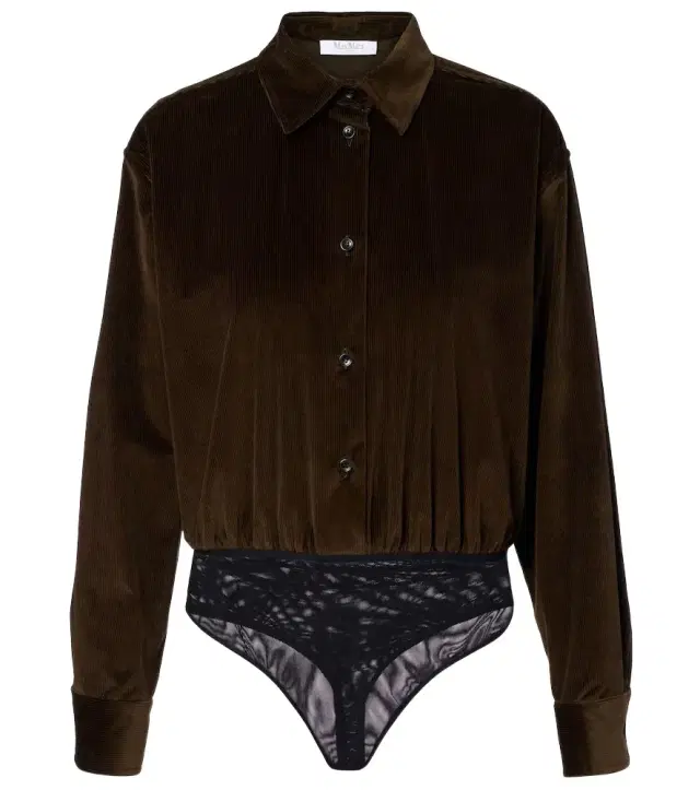 Max Mara Fertile cotton corduroy bodysuit