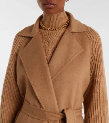 Max Mara Berard camel hair, wool, and cashmere wrap coat | Thumbnail 2 Max Mara Berard camel hair, wool, and cashmere wrap coat | Thumbnail 2