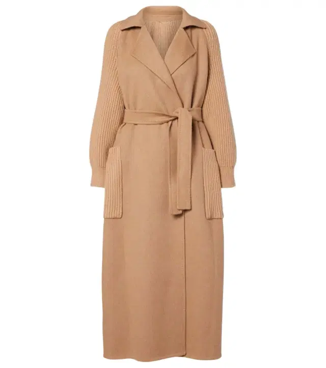 Max Mara Berard camel hair, wool, and cashmere wrap coat