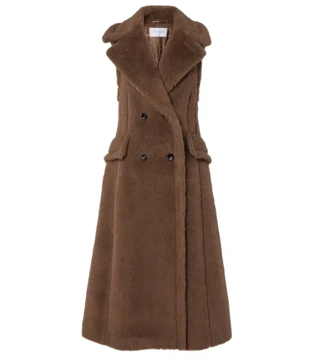 Max Mara Alpaca, wool, and silk Teddy coat