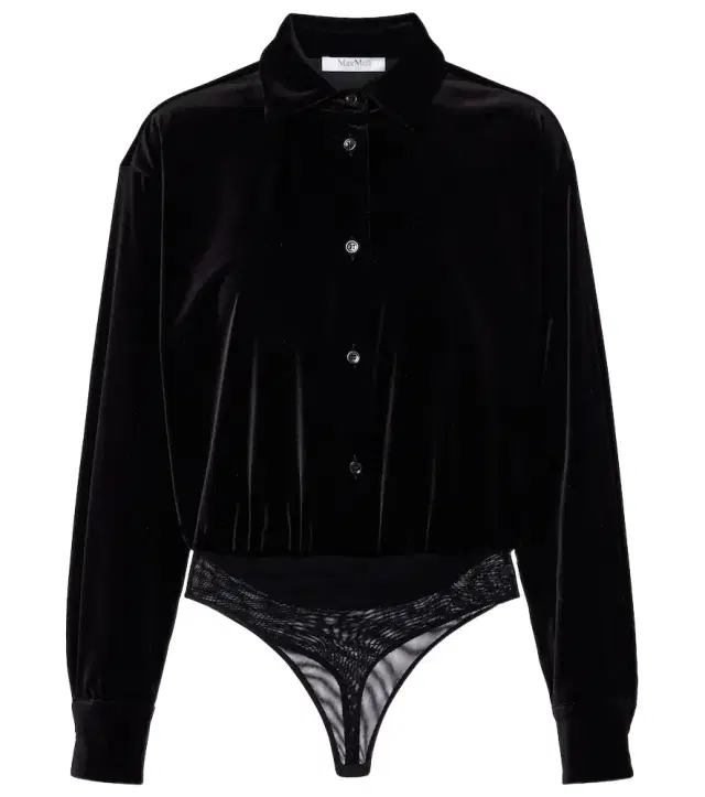 Max Mara Cotton velvet bodysuit