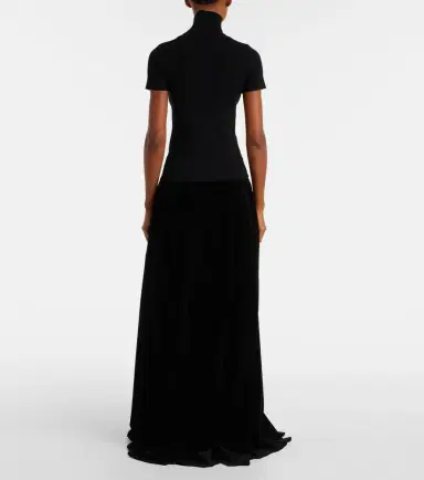 Max Mara Cotton velvet maxi skirt | Thumbnail 3 Max Mara Cotton velvet maxi skirt | Thumbnail 3