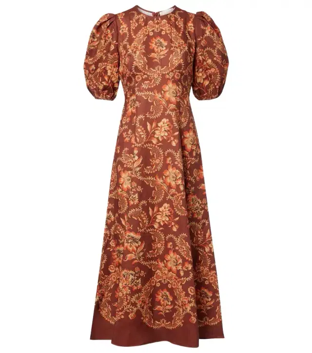Alemais Alémais Seraphina printed linen midi dress