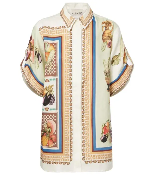 Alemais Alémais Mercado printed linen shirt